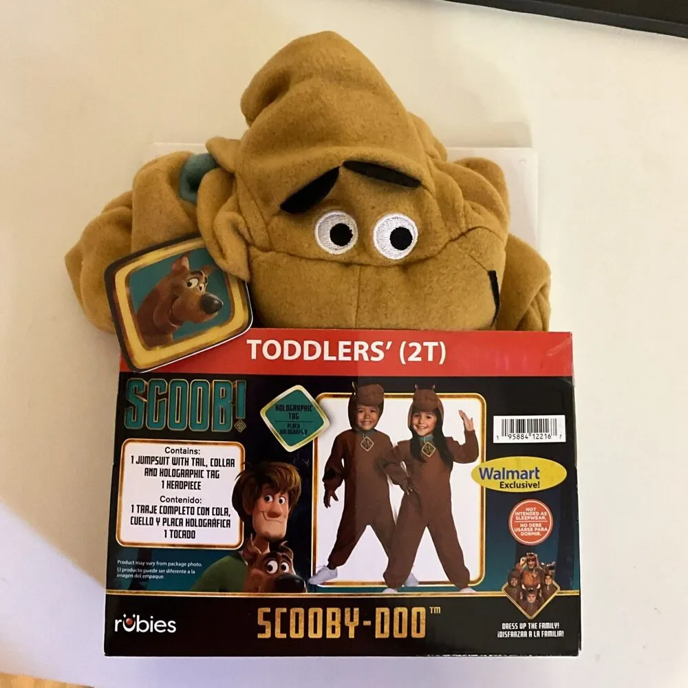 Rubies Scooby Doo Toddlers Halloween Outfiit Size 2T- New. (CL)